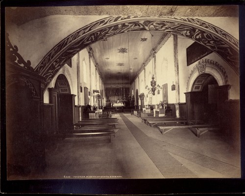 Interior of Mission at Santa Barbara