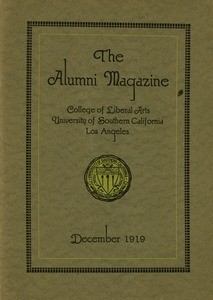 The alumni magazine, vol. 1, no. 2 (1919 Dec.)