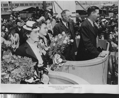 Launching Day of the liberty ship William N. Byers