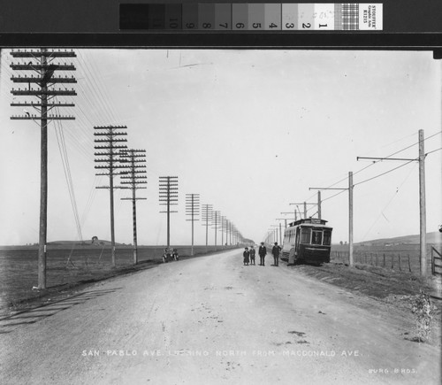 [Photograph of San Pablo Avenue, 1910]