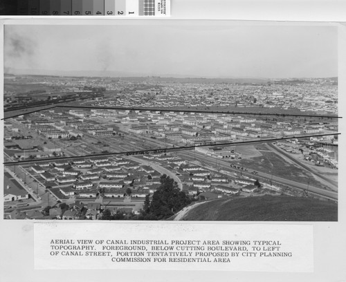 [Aerial view of Canal War Housing]