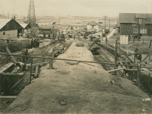 [Photograph of the Richmond Municipal Tunnel under construction A]