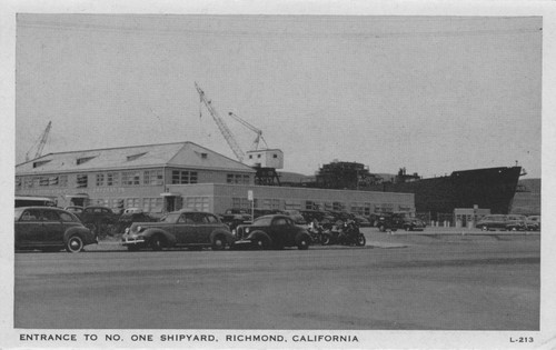 [Photograph of the entrance to Shipyard Number One]