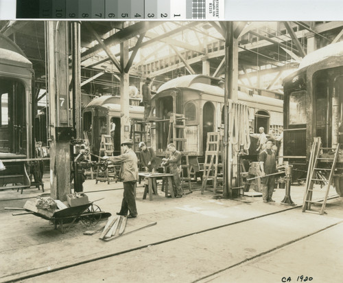 [Photograph of Pullman shops interior]