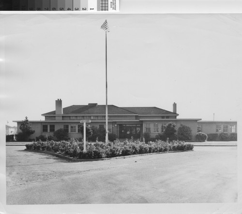 [Photograph of Administration building of Atchison Village War Housing]