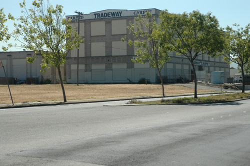 [Photograph of the former Pullman shops building]