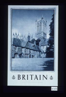 England, The Cathedral and Vicars Court, Lincoln. Britain