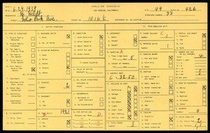 WPA household census for 1016 1/2 ECHO PARK AVE, Los Angeles