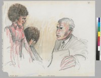 [recto]: 8/2/71 Attorney Margaret Burnham, Angela Davis, Judge Wilson