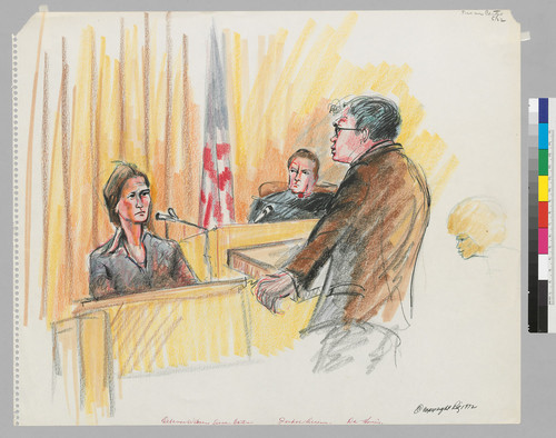 [recto]: 5/22/72 Defense Witness Susan Castro; Judge Richard Arnason ...