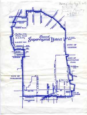 Second Supervisorial District map