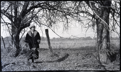 Pearl Roberts standing in field