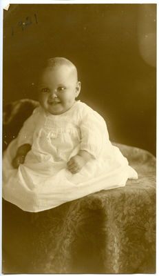 Baby portrait of the Holland's baby