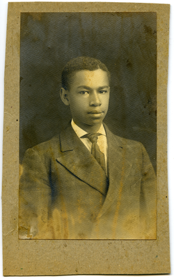 Portrait of unidentified young man