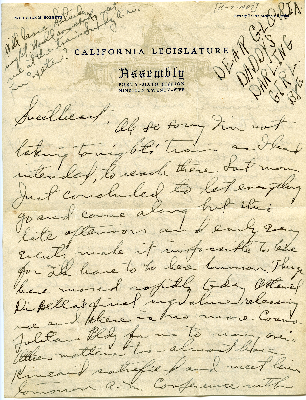 Letter from Frederick Roberts to family