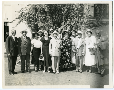 Group photograph of men and women