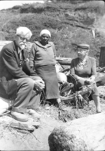 Smith River: (l. to r.) Sam Barrett, Amelia Brown, Ruth Roberts, 1961