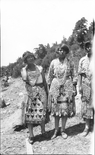 Pecwan: Jump Dance of 1926. Girls in shell dresses