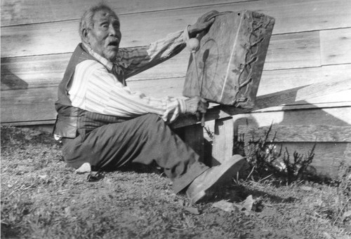 Requa: Captain Jack in 1926. Indian name: CHAIR (Frank Douglas informant). An early print exists. The reverse has on it in a fine printing, probably that of Mr. Harry Roberts, Sr., the following:--Capt. Jack-1926
