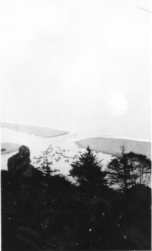 Requa: Trollers in the Klamath River mouth, 1926. Label in Mr. Roberts' hand:--Trollers--Requa 1926