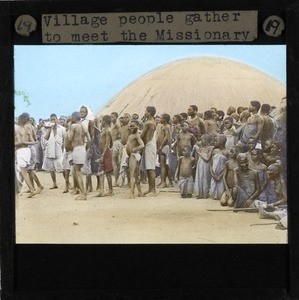 Village People Gather to Meet the Missionary, Lubwa, Zambia, ca.1905-ca.1940