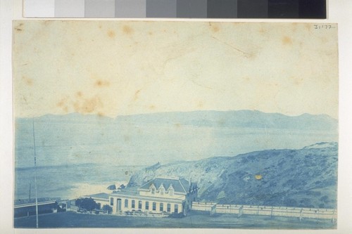 The Cottage at the Cliff (San Francisco) (blue photograph)