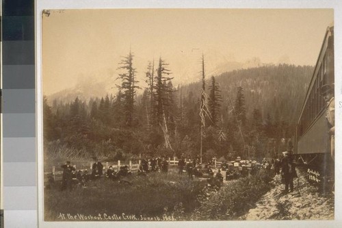 "At the Washout" Castle Creek, June 16, 1888