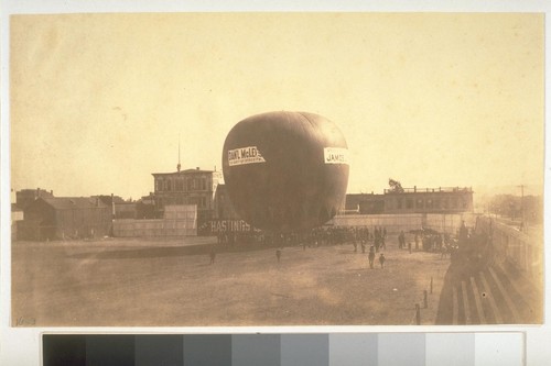 Balloon Asension, Oakland, 1880's