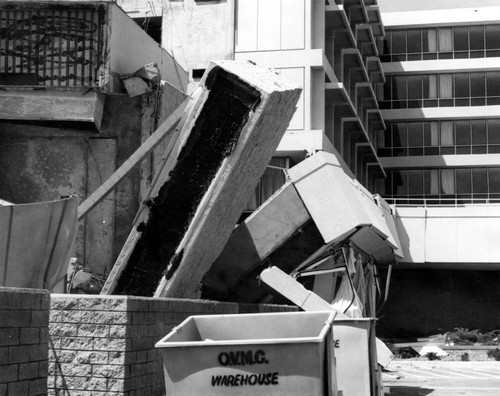 Earthquake damage at Olive View Hospital, Sylmar, 1971
