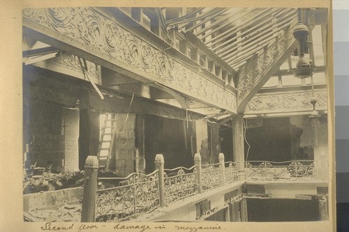 Second floor - damage in mezzanine [Mills Building.]