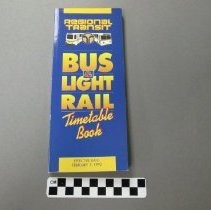 Sacramento Regional Transit Bus and Light Rail Timetable Book