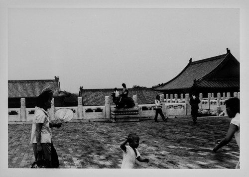 Visitors in the Palace Museum