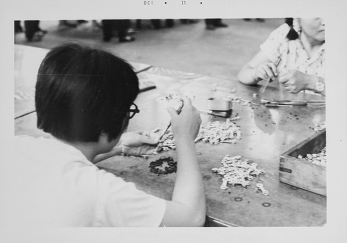 Female workers in the factory