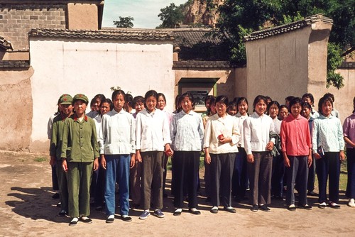 Young Women Touring the Historic Yan'an Area