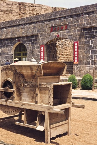 Traditional Hand Powered Threshing Machine