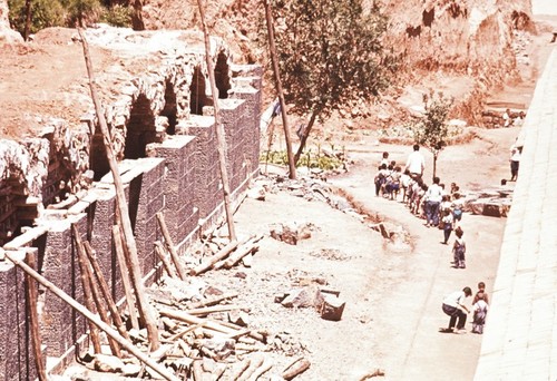 New Housing Construction and School Kids in Dazhai Commune