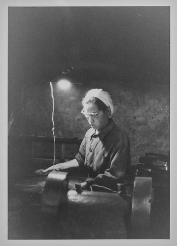 A Female Worker in the Industrial Unit