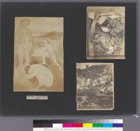 Album page with photographs of Matisse paintings