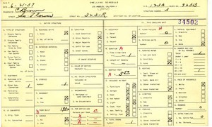 WPA household census for 323 S FLOWER, Los Angeles