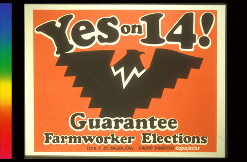 Yes on 14, Announcement Poster for