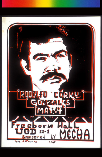 Rodolfo 'Corky' Gonzales, Announcement Poster for