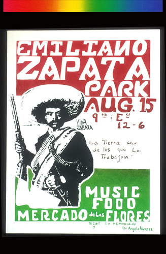 Emiliano Zapata Park, Announcement Poster for