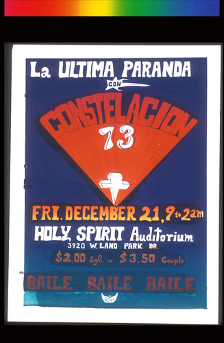 La Ultima Paranda [sic], Announcement Poster for