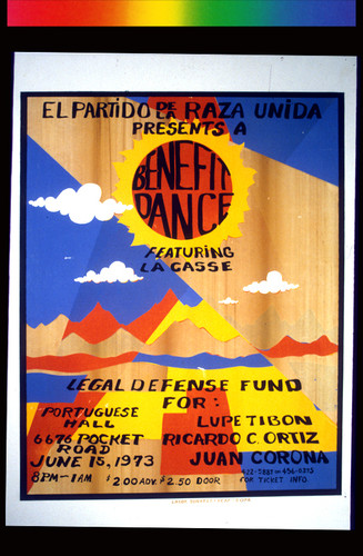 El Partido de la Raza Unida, Announcement Poster for