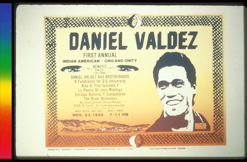 First Annual Indian American-Chicano Unity, Announcement Poster for ...