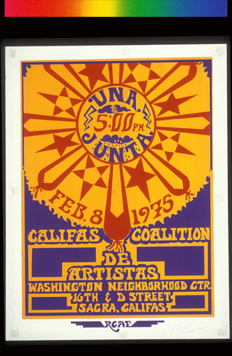 Califas Coalition de Artistas, Announcement Poster for