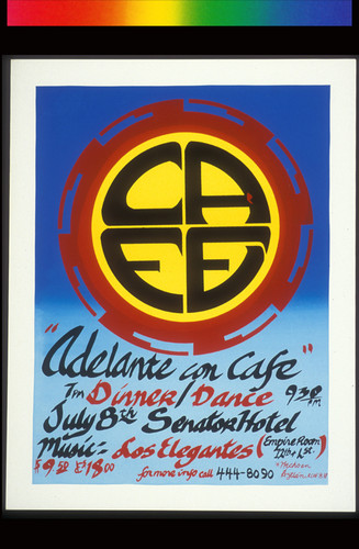 Adelante con Cafe, Announcement Poster for