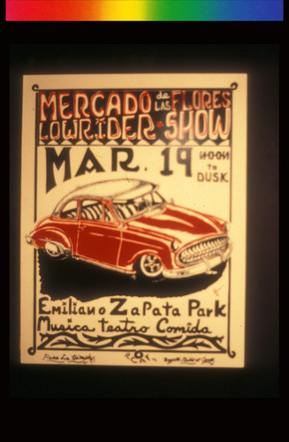 Mercado de las Flores Lowrider Show, Announcement Poster for