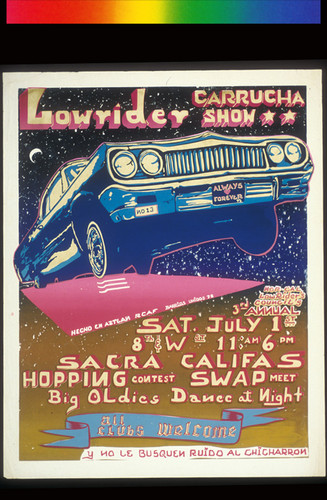 Lowrider Carrucha Show, Announcement Poster for