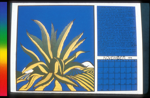 Maguey; from Calendario De Comida 1976